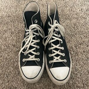 Classic Black High-Top Sneakers